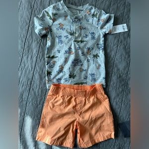 Carter’s. 2T. Shorts and tshirt.